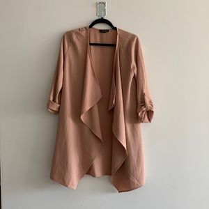 Blush casual light blazer